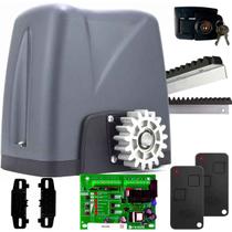 Kit Motor Portão Dz Nano Turbo 600Kg 3,5m 1/3 Cremamlheira Rossi - Kit Motor Portão Dz Nano Turbo 600Kg 3,5m 1/3 Cremamlheira Rossi -