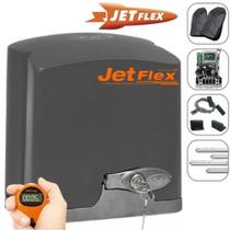 Kit Motor portão eletrônico DZ Rio turbo jetflex Facility Ultra-rápido com 4m de crem