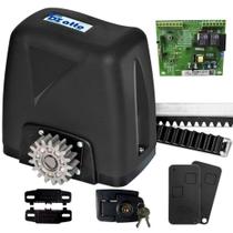 Kit Motor Portão Rossi DZ Atto Turbo 350Kg 1/5 Deslizante Automático de Correr Eletrônico Com Abertura Rápida + 4 Metros de Cremalheira
