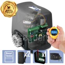 Kit Motor Rossi 1/4CV Dz Nano Turbo 2 Control 1 Txcar Portão Eletrônico Deslizante 600kg