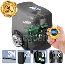 Kit Motor Rossi 1 Dz Nano 3 Crem 2 Control 1 Txcar 1 Sensor Portão Deslizante 600kg
