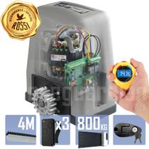 Kit Motor Rossi DZ4 Turbo 4m Crem 3 Control Portão 800Kg
