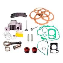 Kit Motor Titan 150 Biela Corrente Valvulas Embreagem Guia