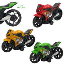 Kit Motos Fricção Coleção 03 Motos Esportiva Cores Diferentes