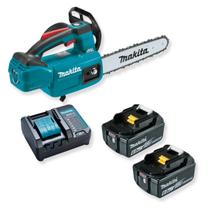 Kit Motosserra a Bateria Makita DUC254Z 18V 25cm Brushless Com Bateria 5,0Ah e Carregador