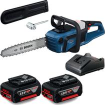 Kit Motosserra Bosch Gke 18v40 Com Carregador 2 Baterias 4a Kit Motosserra Bosch Gke 18v40 Com Carregador 2 Baterias 4a