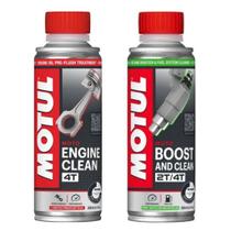 Kit Motul Limpa Motor Injeção Boost and Clean + Engine Clean
