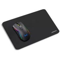 Kit Mouse 3600dpi 7 Botões Rgb E Mousepad Armory Warrior