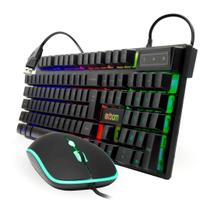 Kit Mouse e Teclado Gamer com LED RGB