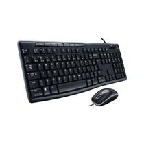 Kit Mouse E Teclado Logitech Mk200 Multimidia C/fio Preto - 920-002718