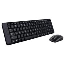 Kit mouse e teclado logitech mk220 sem fio pto