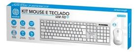 Kit Mouse E Teclado Sem Fio Hoopson Tpc-077ksb Branco Kit Mouse E Teclado Sem Fio Hoopson Tpc-077ksb Branco