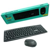 Kit Mouse E Teclado Sem Fio Weibo Wb-8012 Wireless 2.4ghz - WH WEIBO