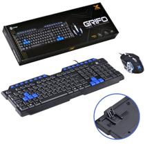 Kit Mouse Gamer Escritório USB Até 2400DPI Ergonômico + Teclado Padrão ABNT2 Resistente a Derramamentos Vinik Kit Mouse Gamer Escritório USB Até 2400DPI Ergonômico + Teclado Padrão ABNT2 Resistente a Derramamentos Vinik