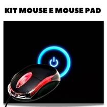 Kit mouse ms-9 para pc/notebook. + mouse pad estampado exbom