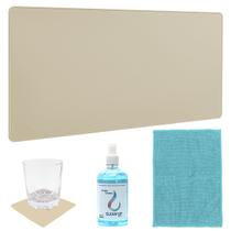 Kit Mouse Pad 70x30cm + Porta Copo + Spray de Limpeza e Microfibra