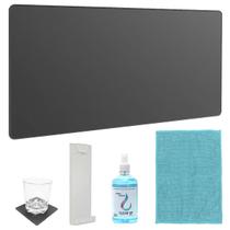 Kit Mouse pad 90x40cm + Suporte Para Tela + Produtos De Limpeza e Apoio-Copo