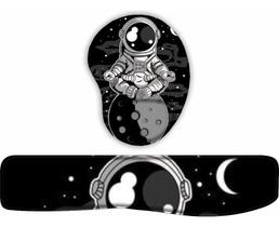Kit Mouse Pad + Apoio De Teclado Coleção Astronauta 1 Kit Mouse Pad + Apoio De Teclado Coleção Astronauta 1