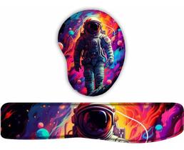 Kit Mouse Pad + Apoio De Teclado Coleção Astronauta 12 Kit Mouse Pad + Apoio De Teclado Coleção Astronauta 12