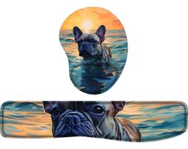 Kit Mouse Pad + Apoio De Teclado Coleção Bulldog 10