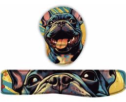 Kit Mouse Pad + Apoio De Teclado Coleção Bulldog 4