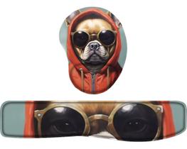 Kit Mouse Pad + Apoio De Teclado Coleção Bulldog 9