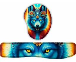 Kit Mouse Pad + Apoio De Teclado Coleção Lobo 21 Kit Mouse Pad + Apoio De Teclado Coleção Lobo 21