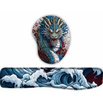 KIT Mouse Pad + Apoio de teclado Dragão Chines KIT Mouse Pad + Apoio de teclado Dragão Chines
