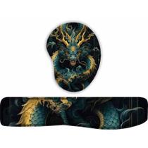KIT Mouse Pad + Apoio de teclado Dragão Chines