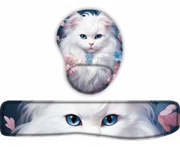 Kit Mouse Pad + Apoio De Teclado Gatinho Fofinho 5 Kit Mouse Pad + Apoio De Teclado Gatinho Fofinho 5