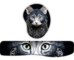 Kit Mouse Pad + Apoio De Teclado Gatinho Fofinho 6