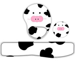 Kit Mouse Pad + Apoio De Teclado + Porta Copo Vaca Gordinha Kit Mouse Pad + Apoio De Teclado + Porta Copo Vaca Gordinha
