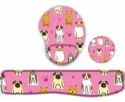 Kit Mouse Pad + Apoio De Teclado + Porta Copos Cachorrinhos Kit Mouse Pad + Apoio De Teclado + Porta Copos Cachorrinhos