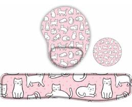 Kit Mouse Pad + Apoio De Teclado + Porta Copos Gatinho 3 Kit Mouse Pad + Apoio De Teclado + Porta Copos Gatinho 3