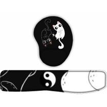 KIT Mouse Pad + Apoio de teclado Yng Yang De Gatinho KIT Mouse Pad + Apoio de teclado Yng Yang De Gatinho