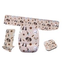 Kit Mouse Pad e Apoio de Teclado Ergonomico Wallpaper Cachorros Dog Bege Kit Mouse Pad e Apoio de Teclado Ergonomico Wallpaper Cachorros Dog Bege