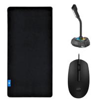 Kit Mouse Pad Speed Gamer Extra Grande + Mouse Óptico com Fio + Microfone - HP Kit Mouse Pad Speed Gamer Extra Grande + Mouse Óptico com Fio + Microfone - HP