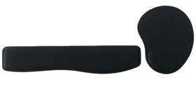 Kit Mousepad + Apoio Ergonômico Punho De Teclado Home Office Trabalho