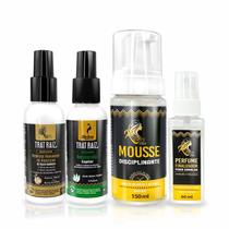 Kit Mousse Regenerador Perfume Removedor Impurezas Trat Raiz - Rass Hair Cabelos Bio Fibras,