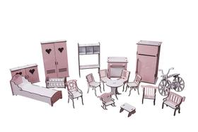 Kit Móveis Em Mdf Princesa 18 Peças Escala Barbie - Darama