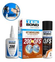 Kit Moveleiro Tek Bond 200 100g Acelerador Qfs 200ml Tekbond Transparente