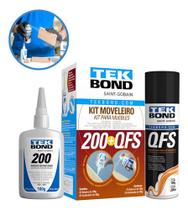 Kit Moveleiro Tek Bond 200 100g + Ativador Qfs 200ml Tekbond