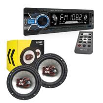 Kit mp3 Som Automotivo Bluetooth + Alto Falante bravox b3x60 Kit mp3 Som Automotivo Bluetooth + Alto Falante bravox b3x60