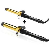 KIT MQ - MODELADOR DE CACHOS GOLD TITANIUM 25MM E MODELADOR DE CACHOS GOLD TITANIUM 32MM 230ºC BV