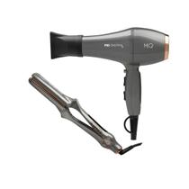 Kit mq - secador mq pro digital íon 2400w 127v + chapinha prancha alisadora mq pro 480