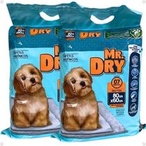 Kit Mr. Dry: 2 Tapetes Higiênicos 80X60 Com 7 Unidades