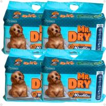 Kit Mr. Dry: 4 Tapetes Higiênicos 80x60cm Com 30 Unidades Kit Mr. Dry: 4 Tapetes Higiênicos 80x60cm Com 30 Unidades
