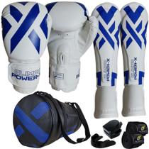 Kit Muay Thai Branco Profissional Legendary Edition