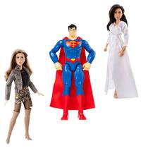 Kit Mulher Maravilha Gala, Superman e Bárbara Minerva - Mattel