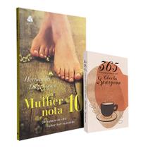 Kit Mulher Nota 10 + Devocional 365 Mensagens Diárias Charles Spurgeon Café